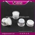 Round Unique jar packaging , plastic cosmetic nail jar,acrylic empty nail polish bottle